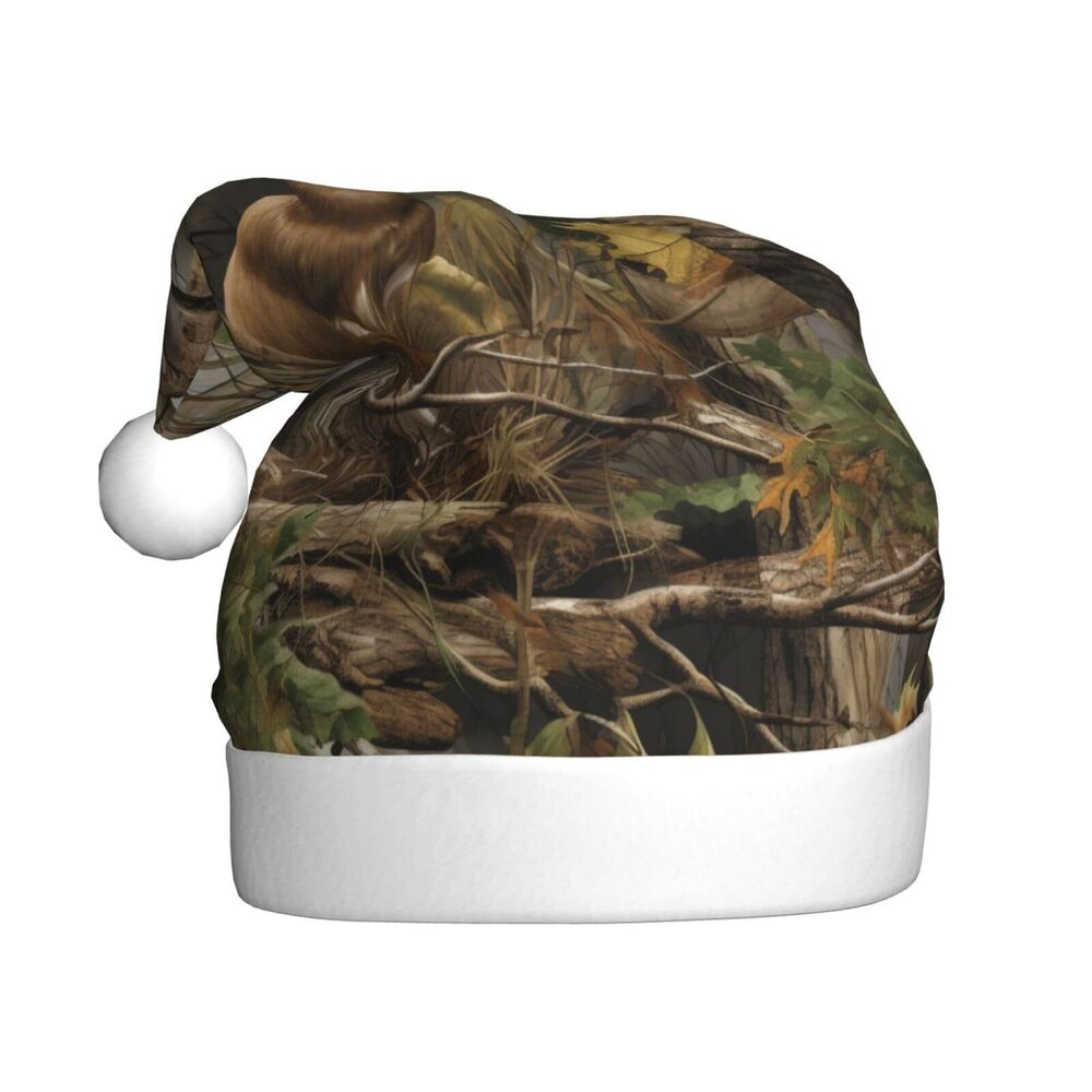 9427 Tree And Deer Christmas Hat, Xmas Holiday Hat, Christmas New Year